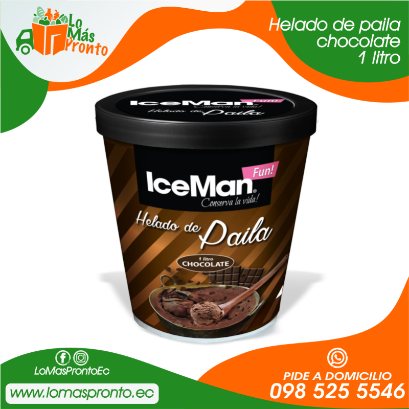 Helado de paila chocolate