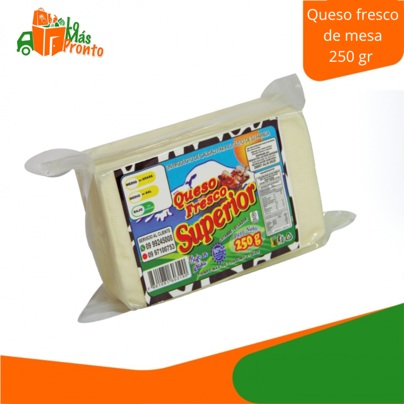 Queso fresco de mesa 250 gr